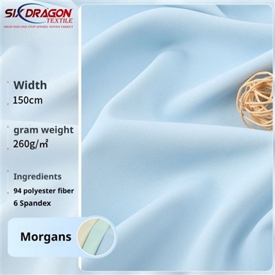 94 Tessili tal-Polyester 6 Spandex Għal Suit, Lbies, Purtieri